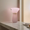 The pink vase is a retro-style glazed ceramic tabletop for the living room entrance details Picture